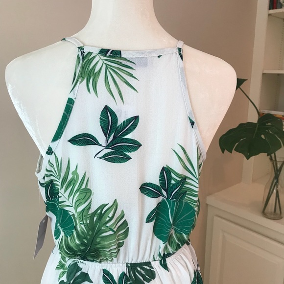 Last chance!!! NWT Palm Print Maxi Dress L - Picture 6 of 8